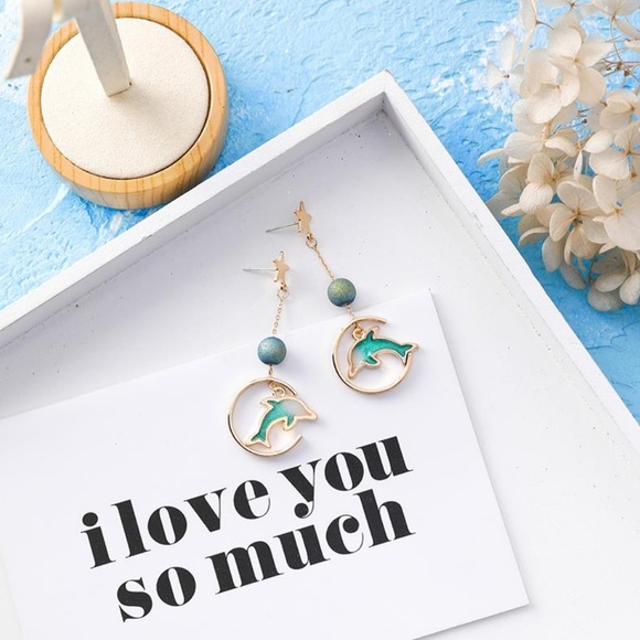 Unique Zone Jewelry - ❤️️NEW UNIQUE Dolphin Handmade Earrings Z10